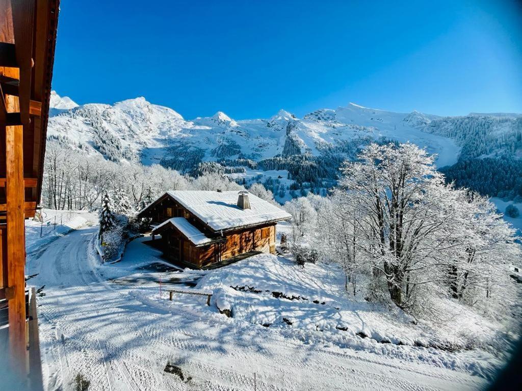 Cosymontagne - Le Chalet - 3Ch - 8 Pers- Terrasse Sud, Magnifique Vue La Clusaz Bagian luar foto