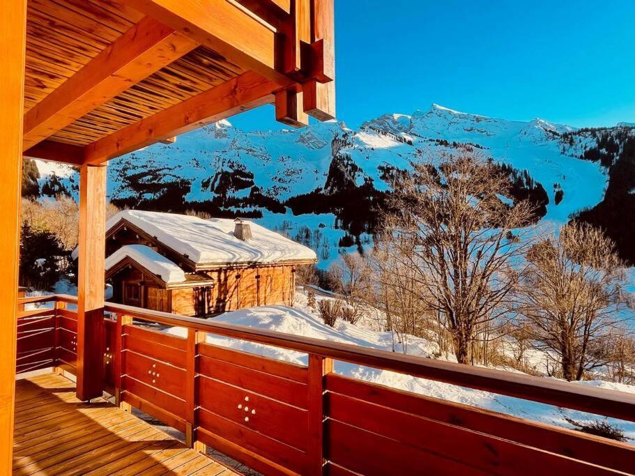 Cosymontagne - Le Chalet - 3Ch - 8 Pers- Terrasse Sud, Magnifique Vue La Clusaz Bagian luar foto
