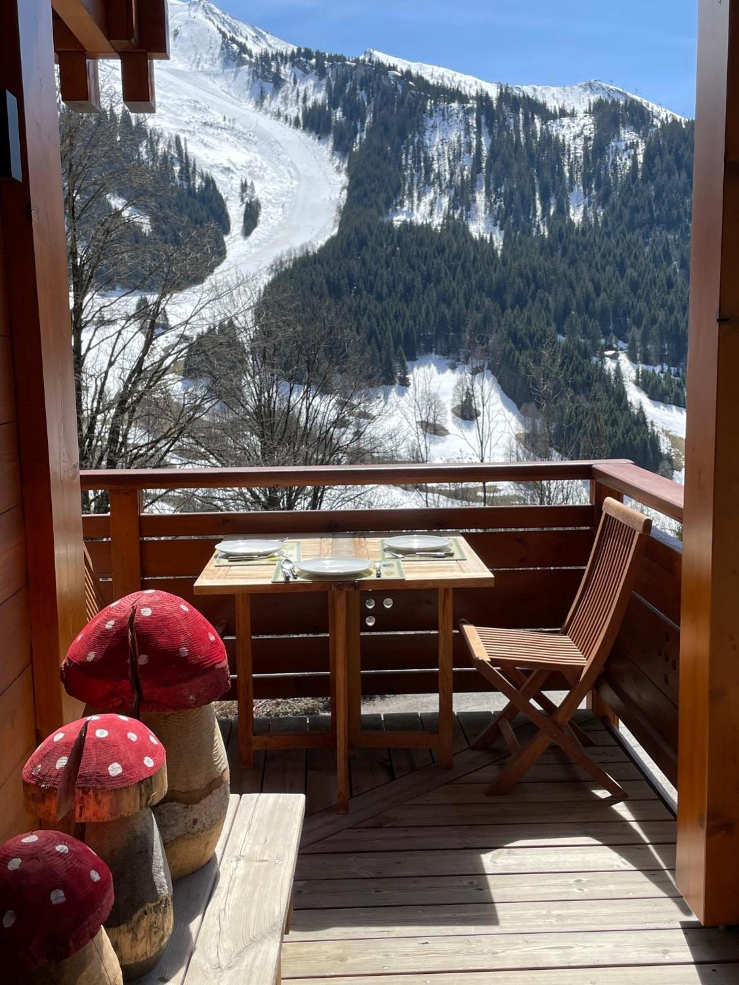 Cosymontagne - Le Chalet - 3Ch - 8 Pers- Terrasse Sud, Magnifique Vue La Clusaz Bagian luar foto